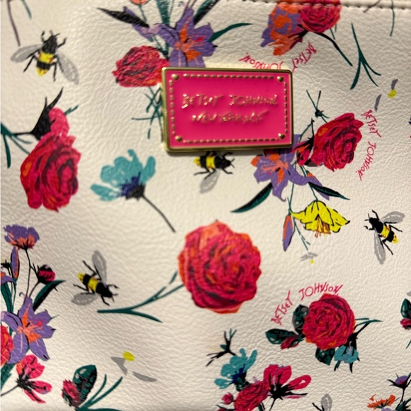 Betsey Johnson Multicolor Floral Cosmetic Bag